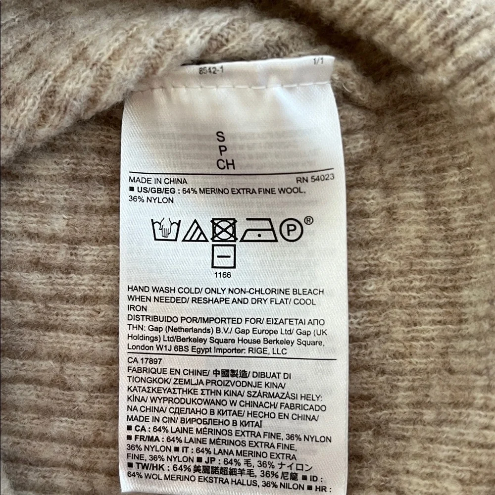 Banana Republic Merino Wool Blend Ribbed Long Cardigan Sweater Small - Picture 7 of 9